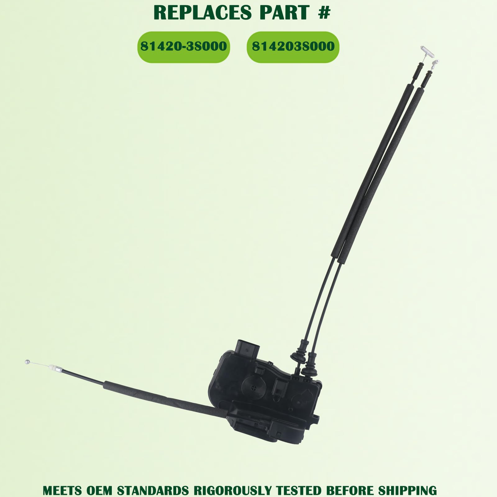 omoZone Door Lock Latch Actuator Assembly Rear Right Passenger Side Compatible with 2011-2015 Hyundai Sonata Replaces 814203S000