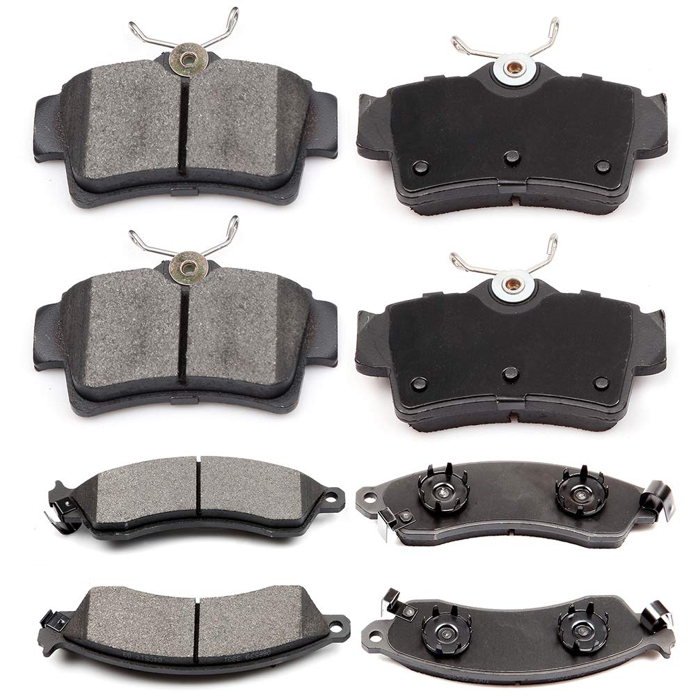 Cciyu D412 D627 Front & Rear Professional Ceramic Brake Pads Set Fit For 1994-2001 2003 2004 For Ford Mustang