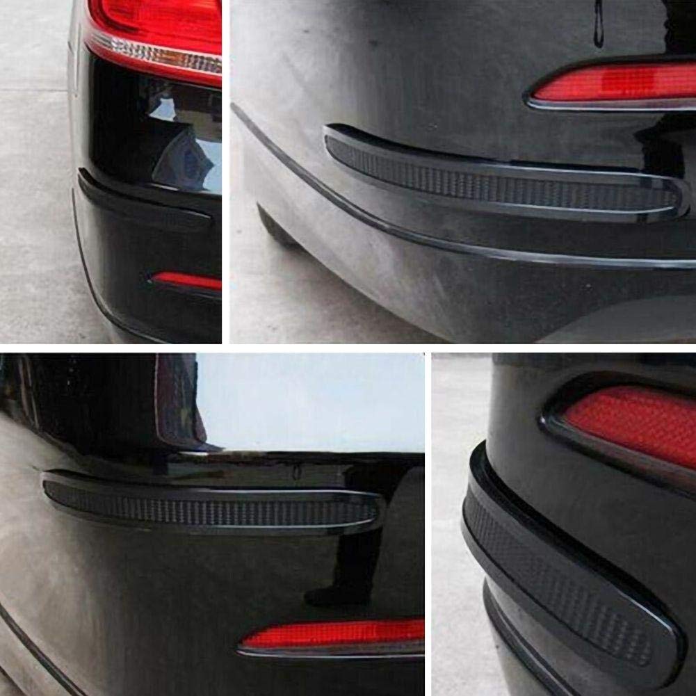 Sundan 4Pcs Black Anti-Collision Patch Bumper Guard Strip Anti-Scratch Bumper Protector Trim Universal For Cars Suv Pickup Truck