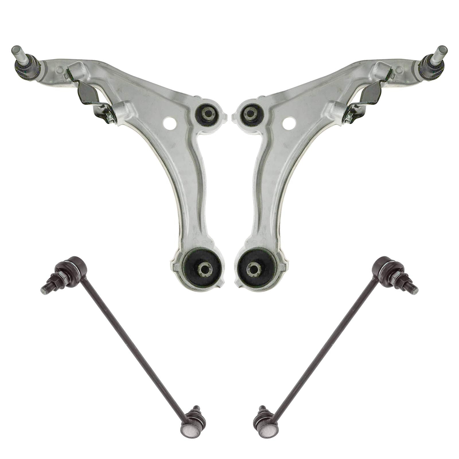 Trq Front Suspension Kit Control Arm With Ball Joint Sway Bar Stabilizer Link Compatible With 2009-2014 Nissan Maxima