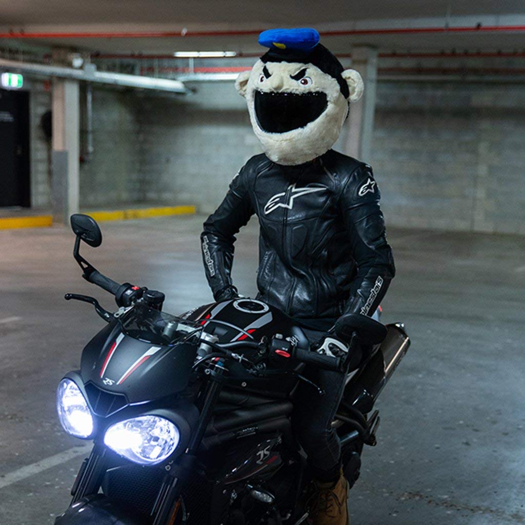Moto Loot Helmet Cover For Motorcycle Helmet, Fun Rides And Gifts (Cover Only. Helmet Not Included) - Policeman