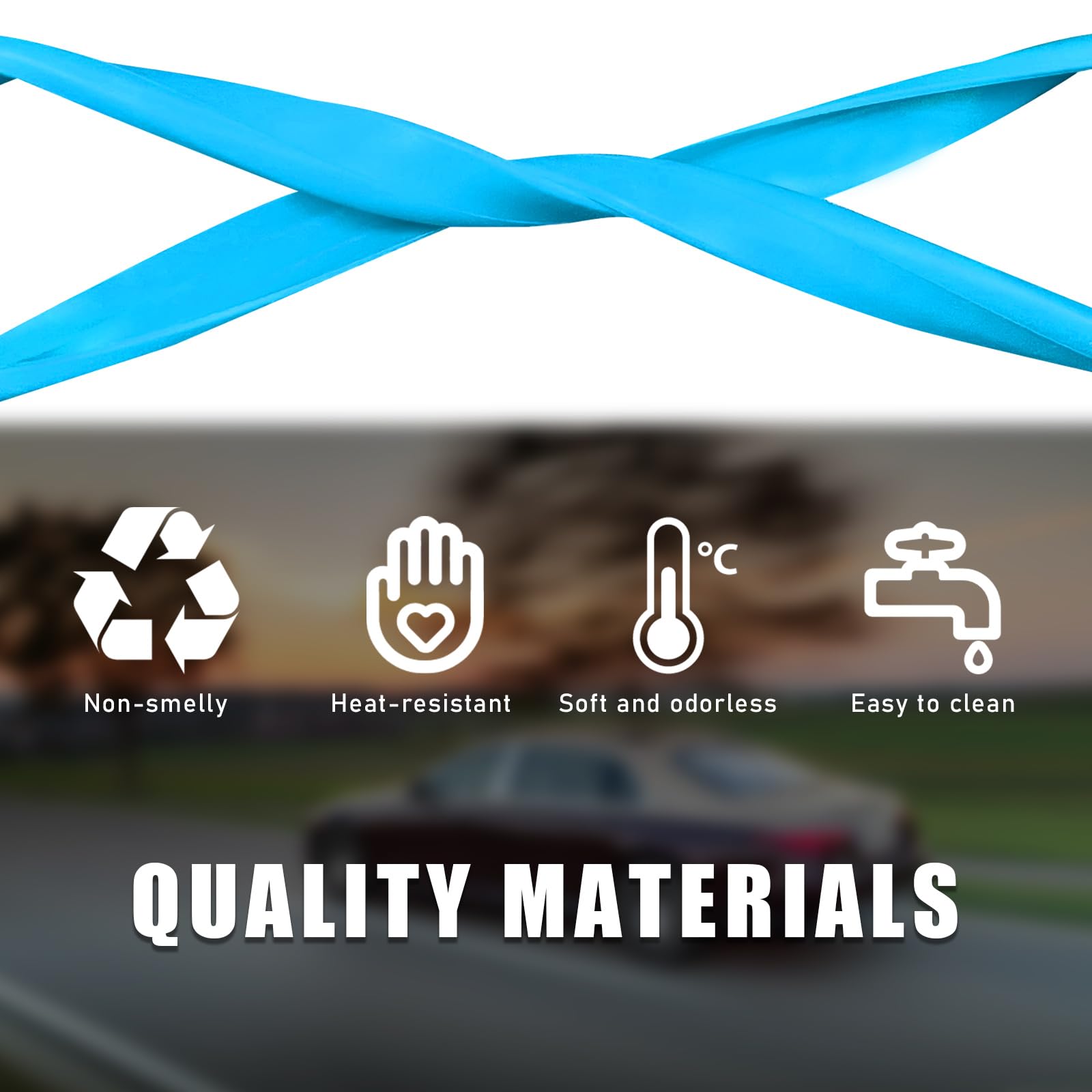 Suvnie Car Rear View Mirror Protector Frame, Silicone Auto Rearview Mirror Edge Protective Cover Compatible with Model 3 Y, Acce