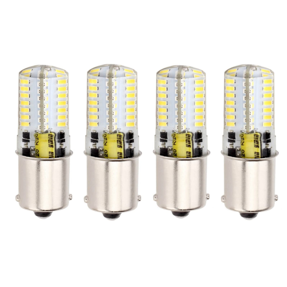 Ba15s Led P21w 1156 S8 Bulb 12V Ac/Dc 1141 Single Contact Base, Waterproof bulb, 6 Watt Cool White 6000K for RV, Reversing light