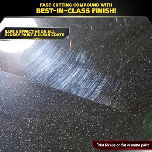 Meguiar’S M105 Mirror Glaze Ultra-Cut Compound, Ultra-Fast Cutting Compound For Cars, Remove Sanding Marks With Our Exclusive Super-Micro Abrasive Technology, 32 Oz.