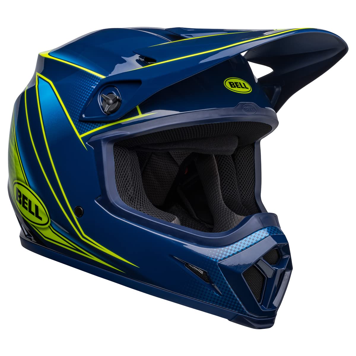Bell MX-9 MIPS Dirt Helmet (Zone Gloss Navy/Retina - Medium)