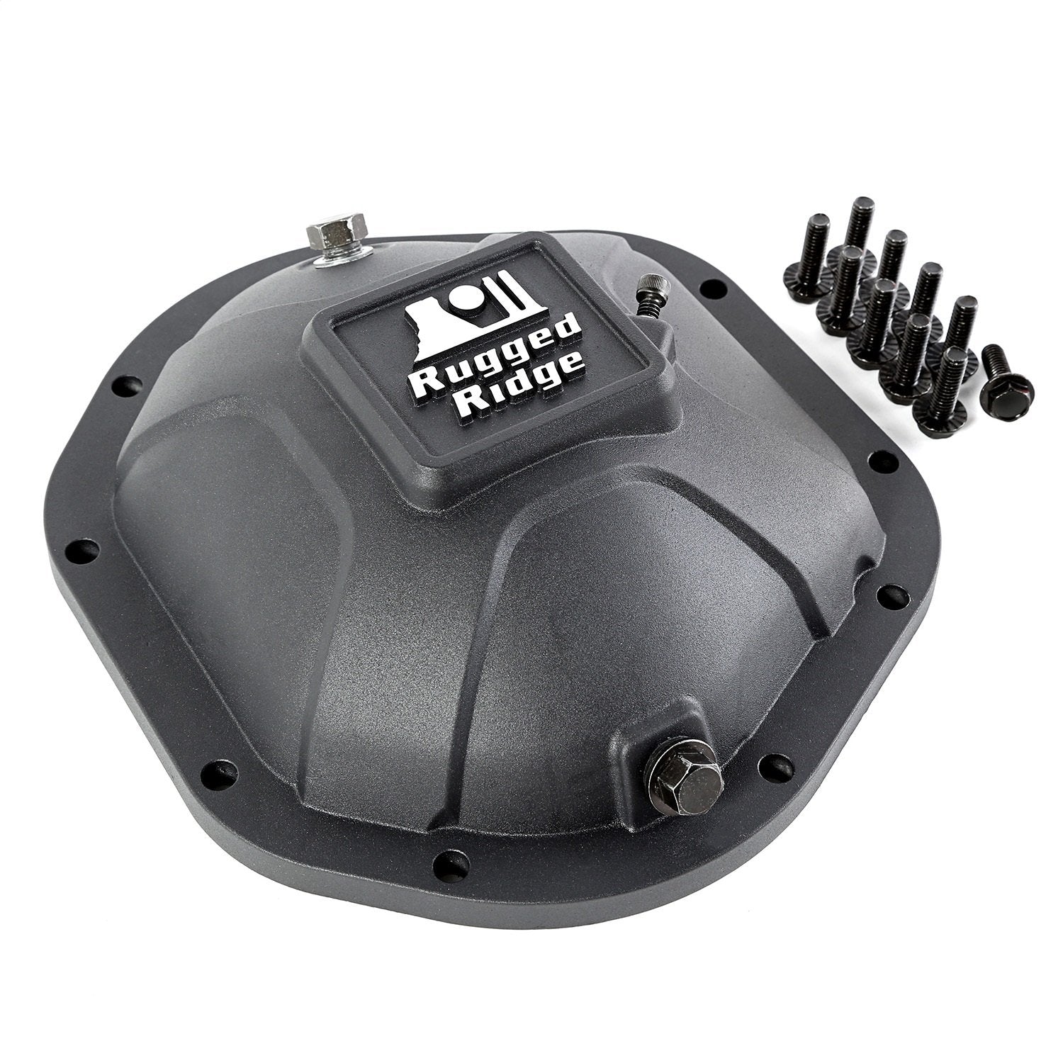 Rugged Ridge | Boulder Aluminum Differential Cover, Black | 16595.12 | Fits Dana 44