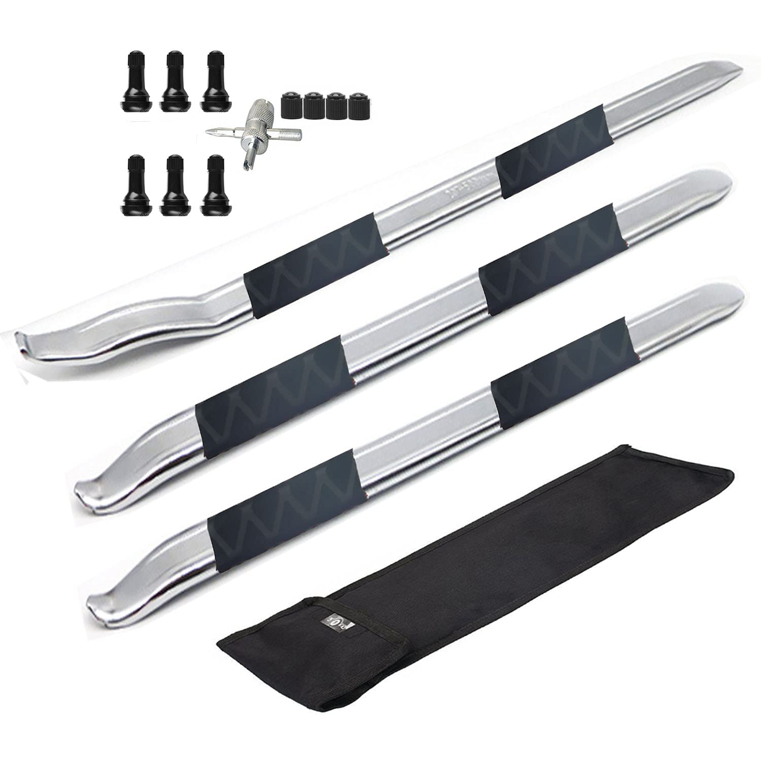 Dr.Roc 3 X 19.5 Inch Staight And Curved Tire Irons Tire Levers Tr413 Valve Stem Set Tire Tool Motorcycle Dirt Bike Lawn Mower At