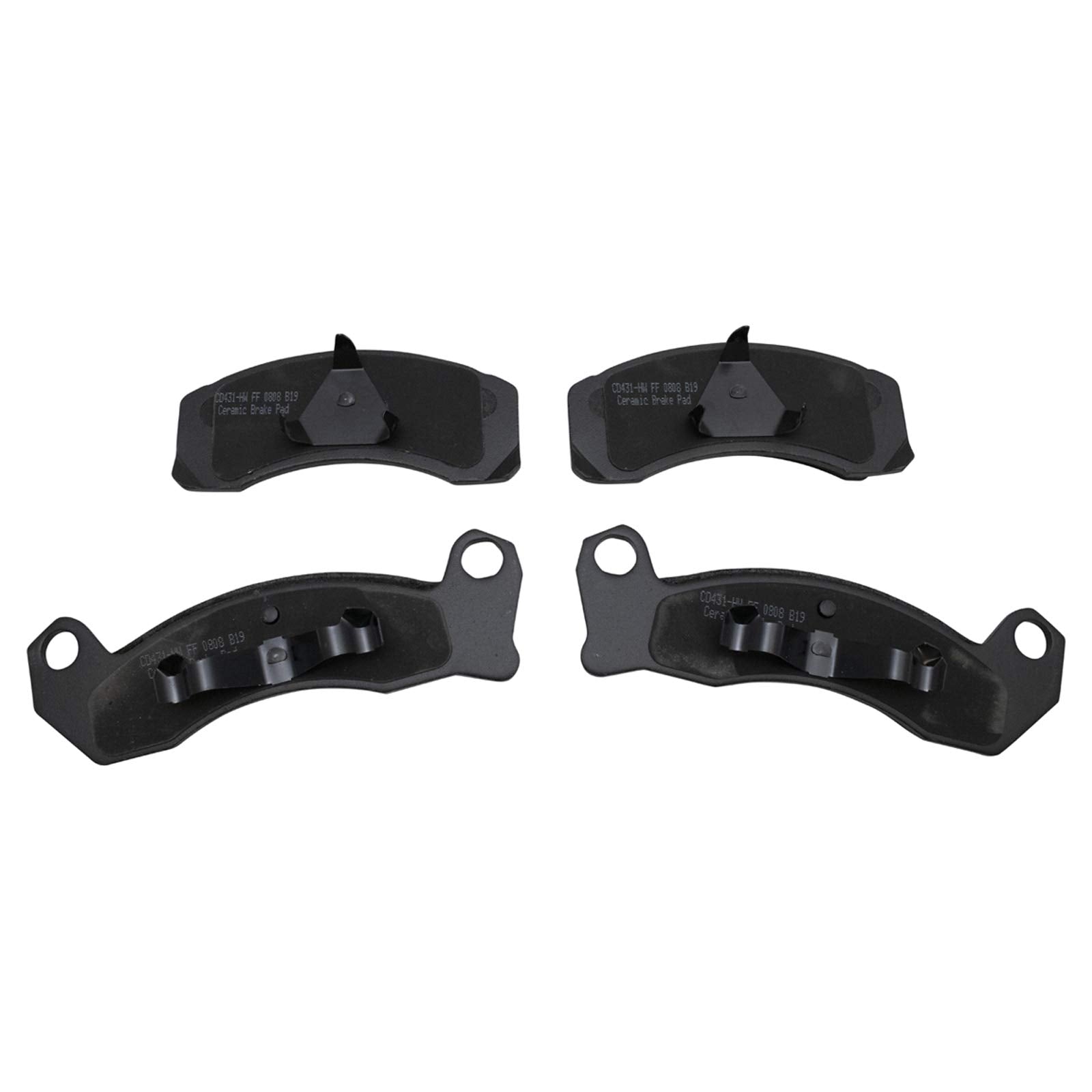 TRQ Front Brake Pads Ceramic Compatible with 1987-1993 Ford Mustang 1987-1988 Thunderbird
