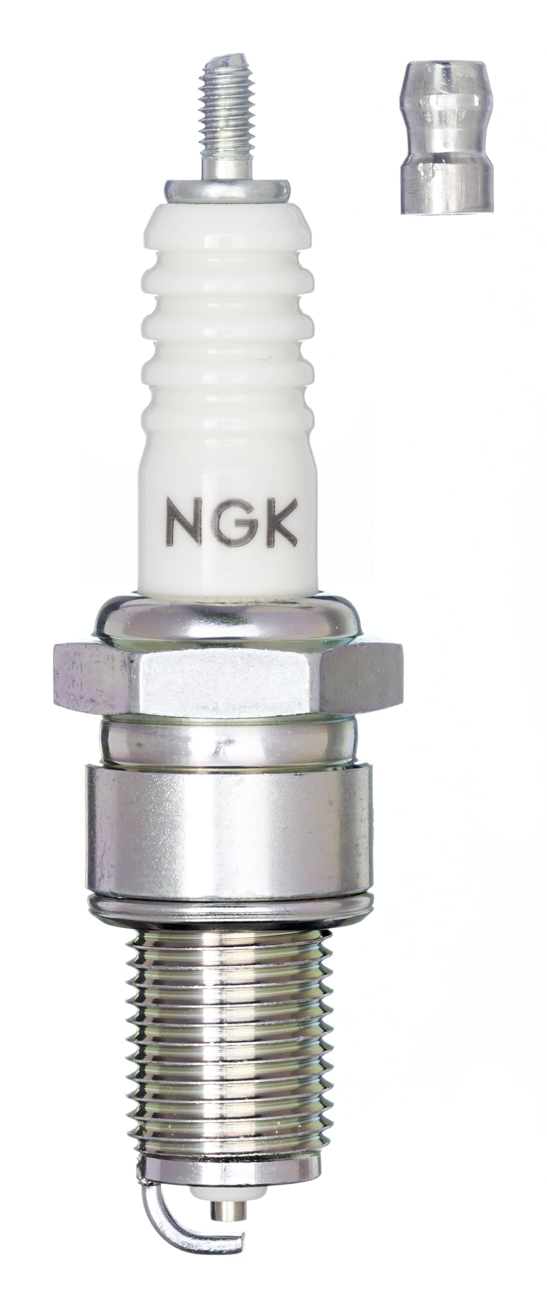Ngk Genuine Bp6Es Spark Plug - Silver/White