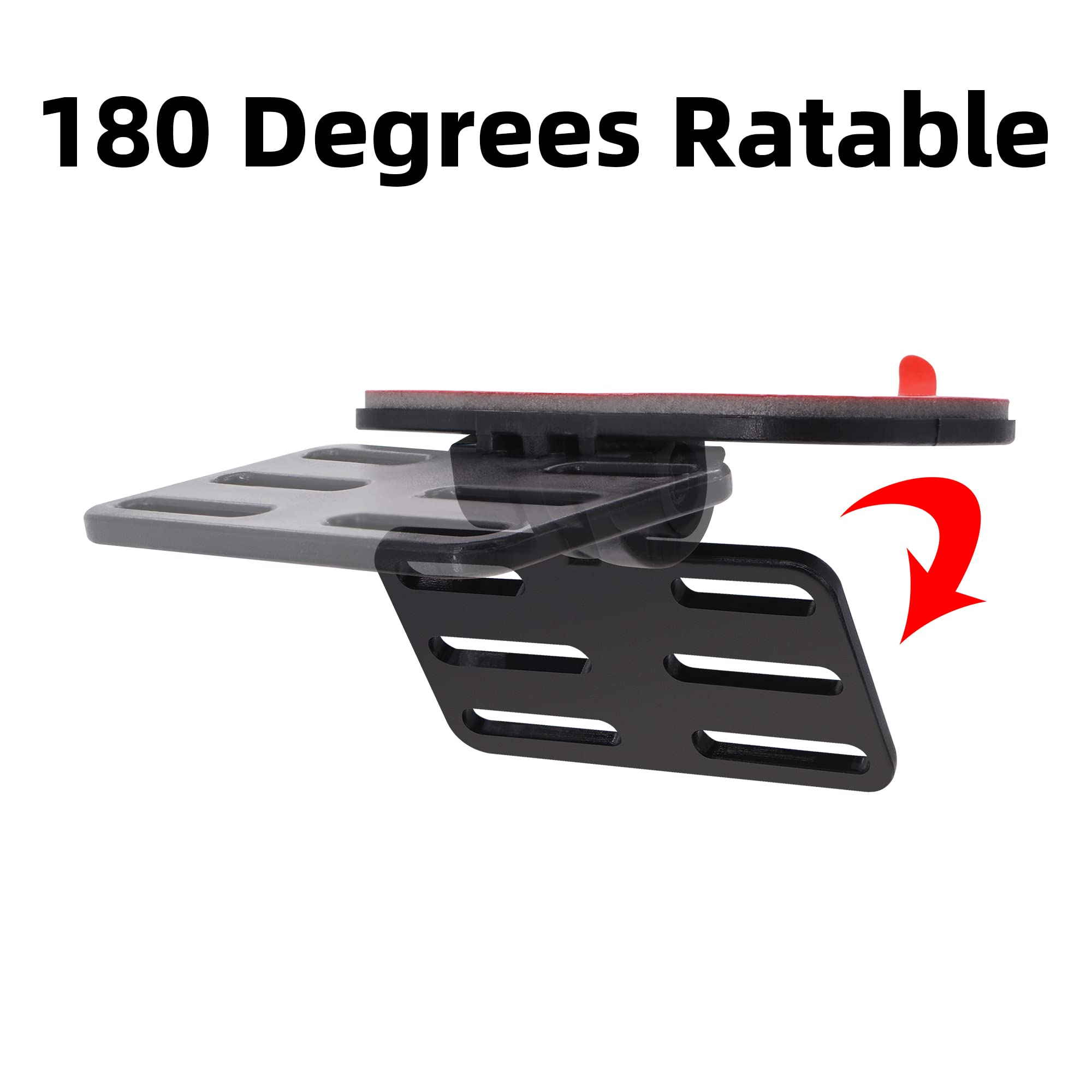 Isaddle Car Rear Camera Adhesive Mount Holder - Universal Adjustable Vehicle Backup Camera Rear Window Windshield Double-Sided T