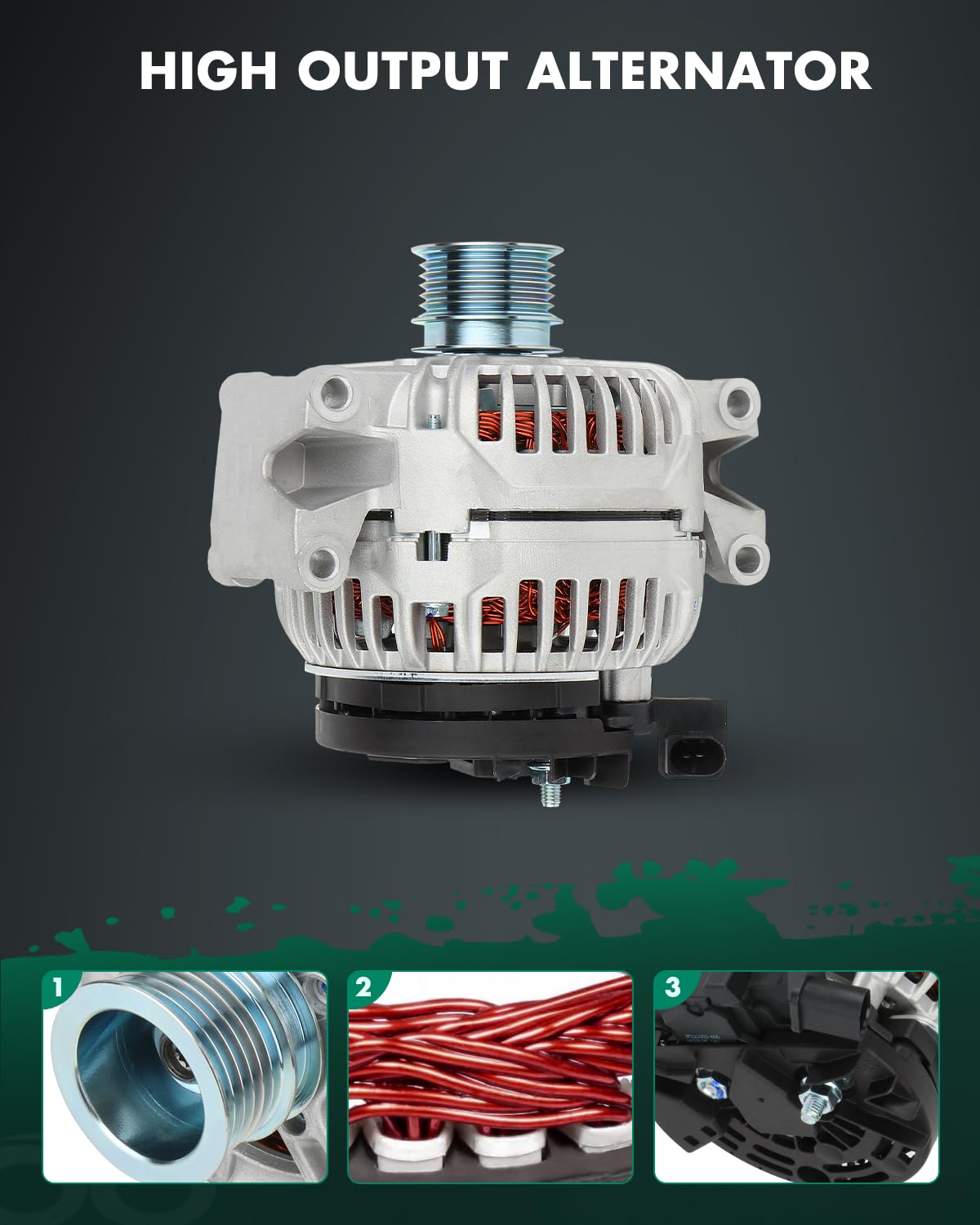 SCITOO Alternator Replacement for Mercedes-Benz for C230 2006-2009, for Mercedes-Benz for C280 2006-2007, for Mercedes-Benz for