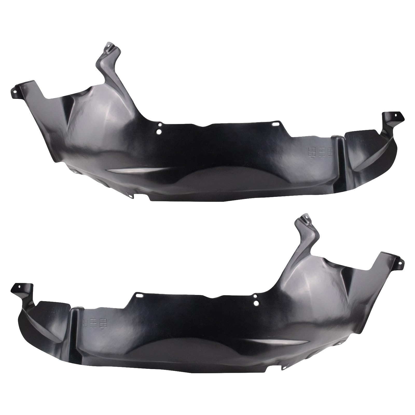 Trq Inner Fender Liner Set Compatible With 2004 Jeep Grand Cherokee Ch1248142 Ch1249142
