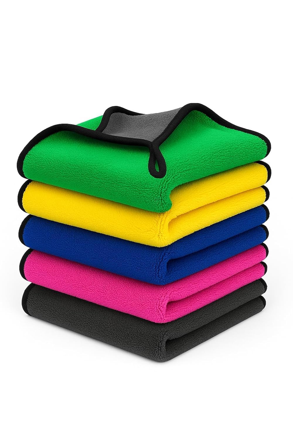 Gone Microfiber Cloth Towel 500 GSM, Pack of 2, for Cycle Car Bike Automobile Dust Exterior Parts Bonut Surface Components Clean