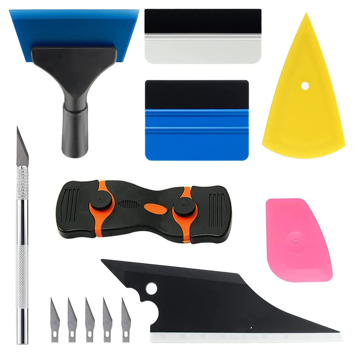 Yxgood Car Window Tint Application Tools Kit, 8 Pcs Vehicle Glass Protective Fil WBCARB08F1ZY37K