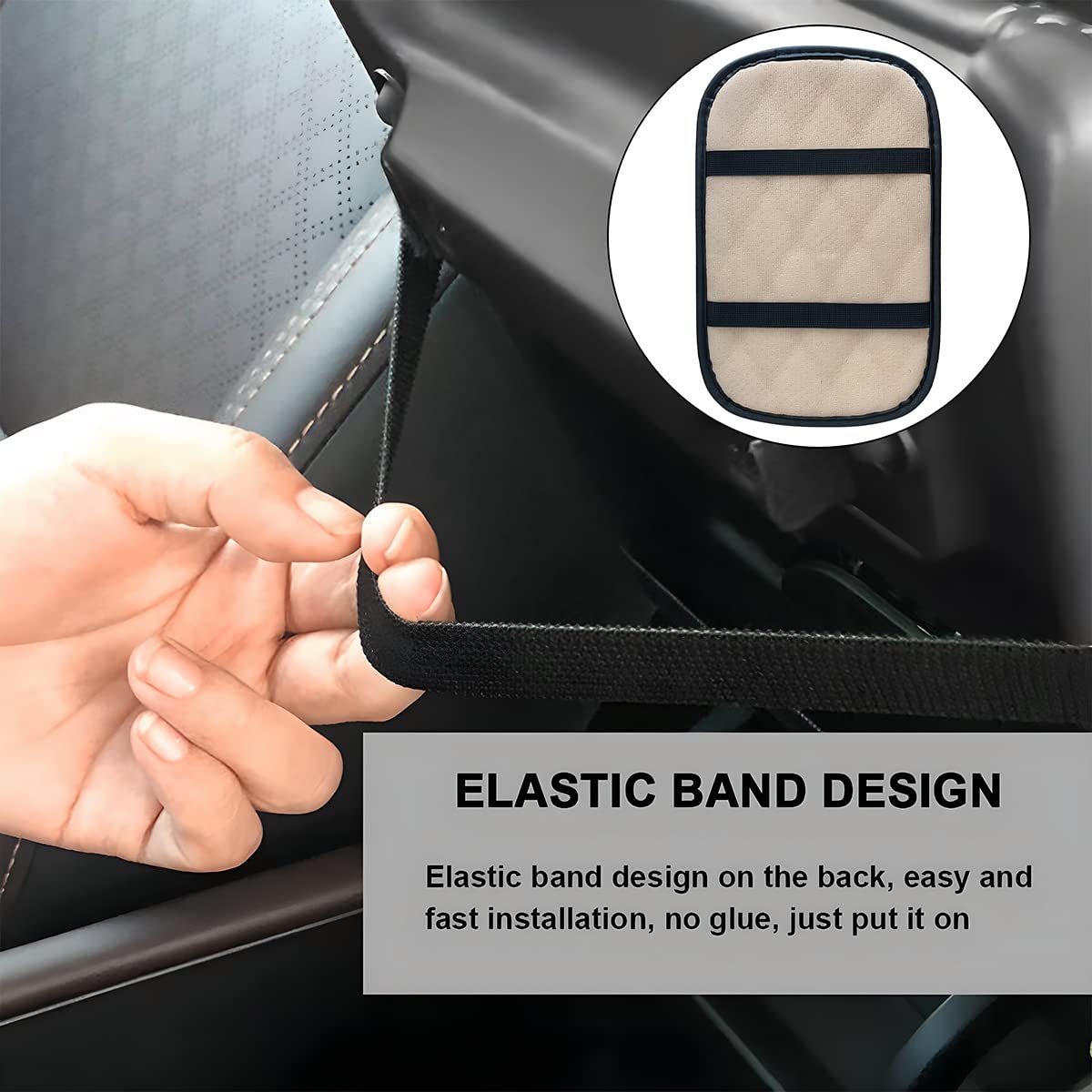 Auto Center Console Pad, Pu Leather Car Armrest Seat Box Cover, Waterproof Center Console Box Cushion, Non Slip Soft Vehicle Armrest Protector, Car Accessories For Suv, Truck, Car (Deep Brown)