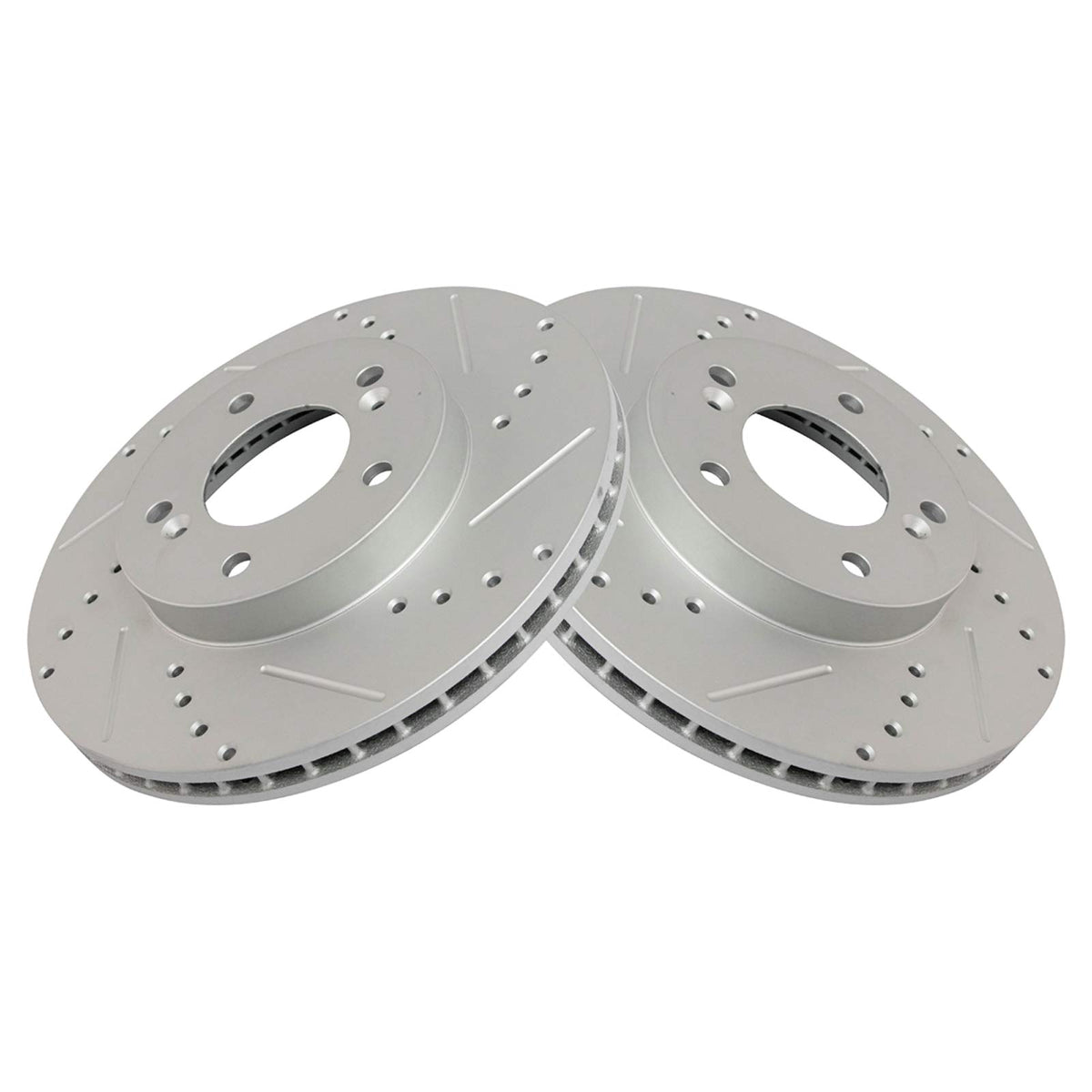 Trq Front Performance Brake Rotors Set Premium G-Coated Compatible With 1997-2001 Acura Integra 1991-1995 Legend 1996-1998 Rl Tl
