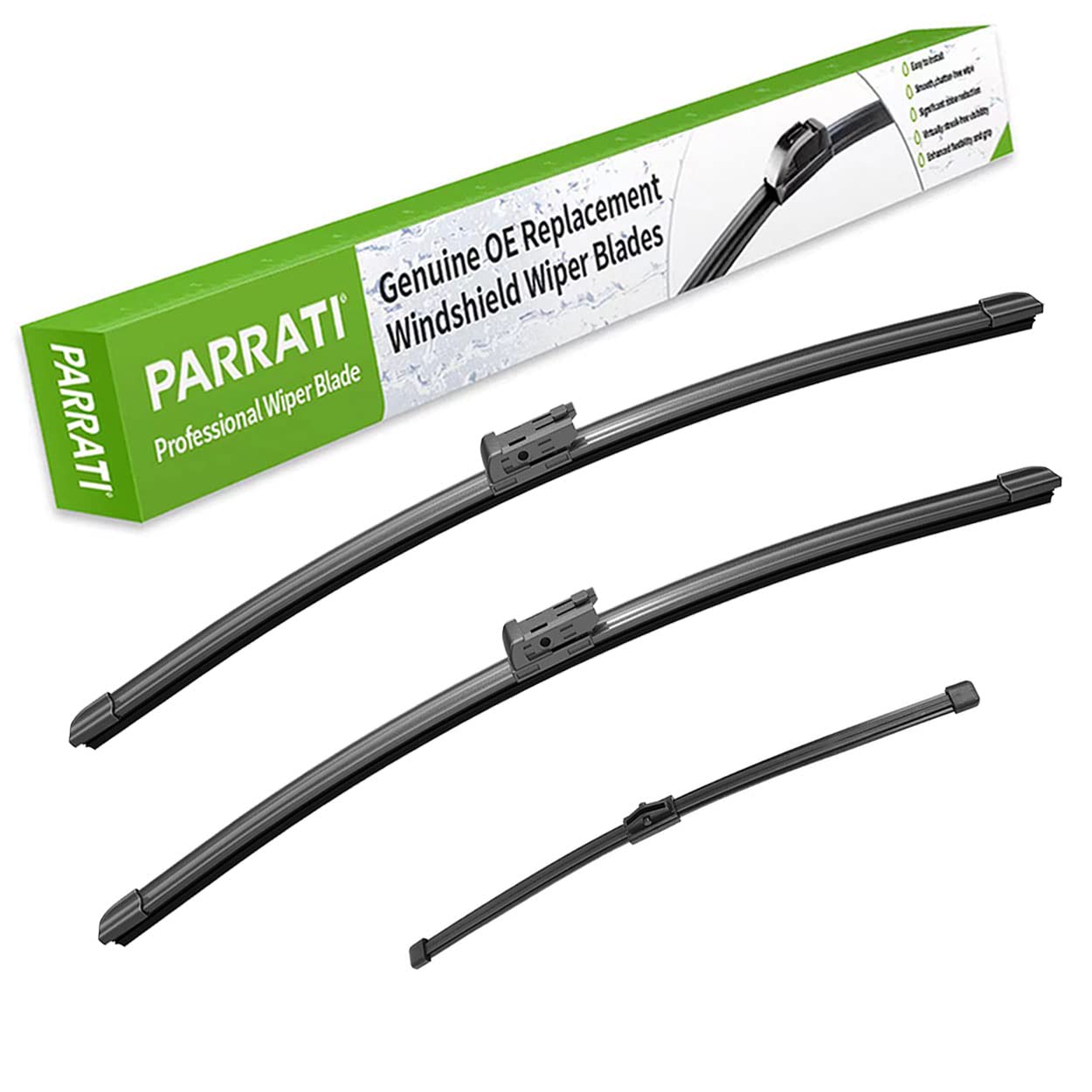 Parrati High Performance Premium All-Season Automotive Windshield Wipers With Rear Wiper Blades Replacement For 2017-2023 Audi Q