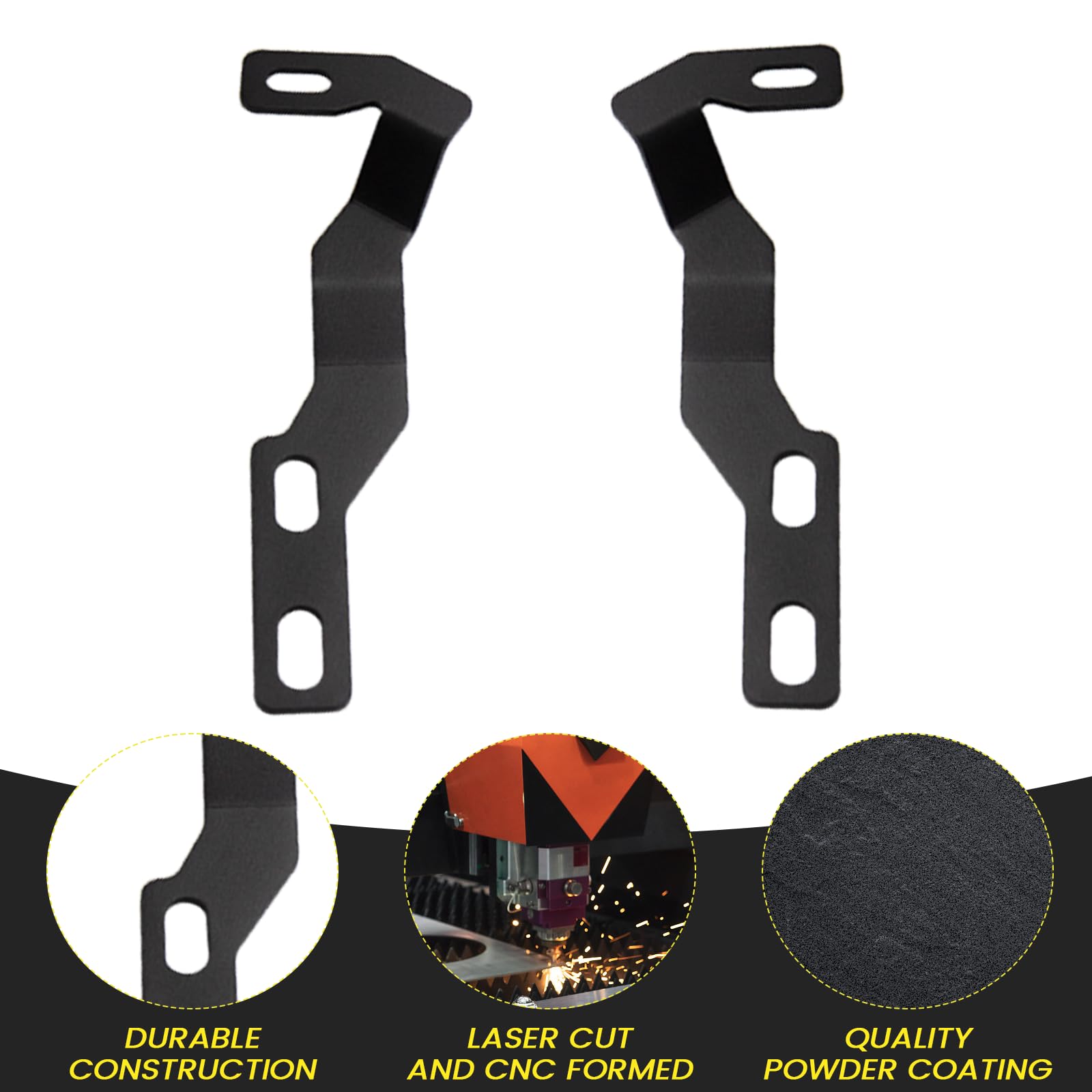 Kangikx Hood Hinge Ditch Light Mount Brackets For Toyota Tacoma 2016-2021 3Rd Gen Auxiliary Offroad Pod Work Light,Toyota Tacoma