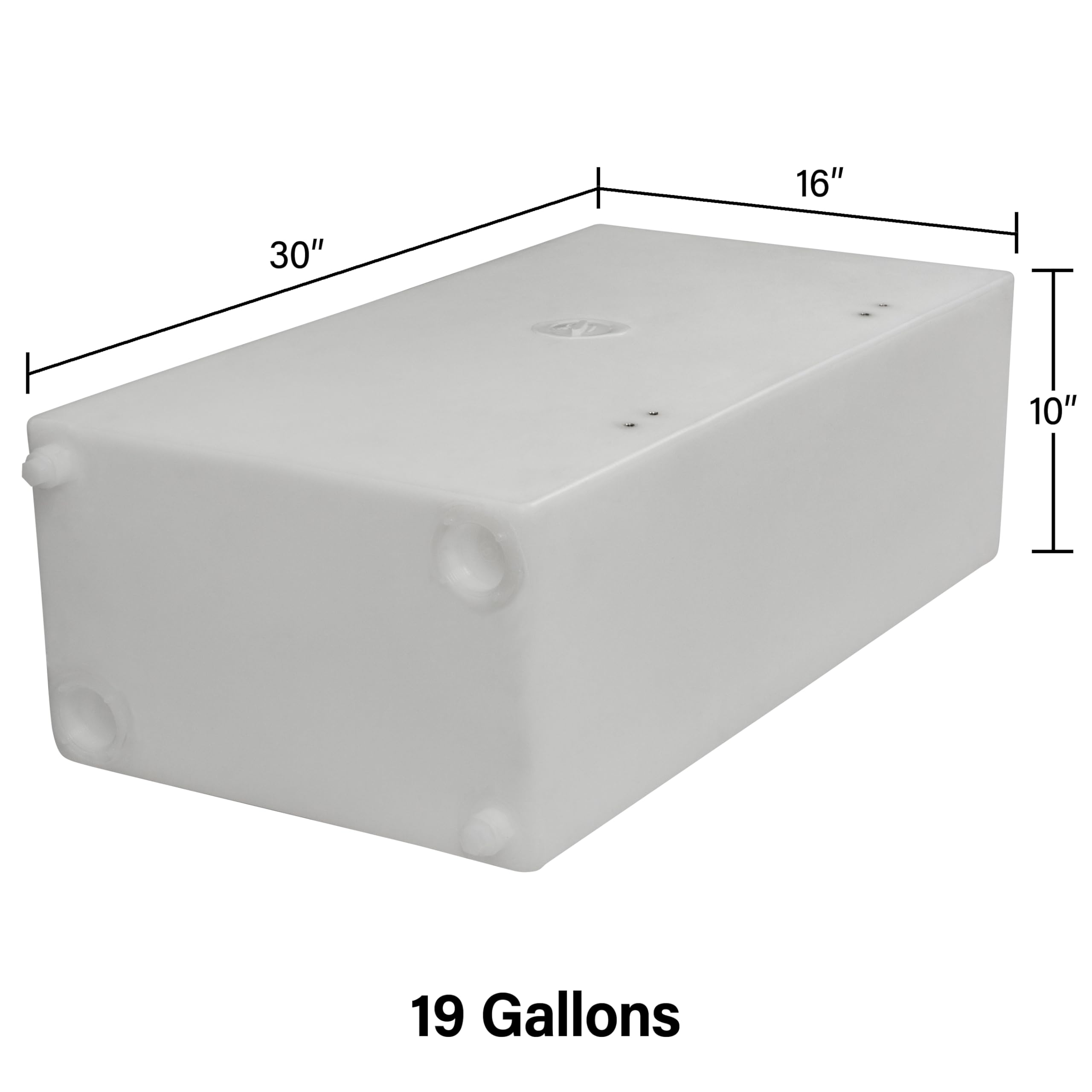 Ameri-Kart 19 Gallon RV Fresh Water Tank for Drinking and Potable Water, for Campers, Trailers, and RVs, WT-5450, 30-Inch x 16-I