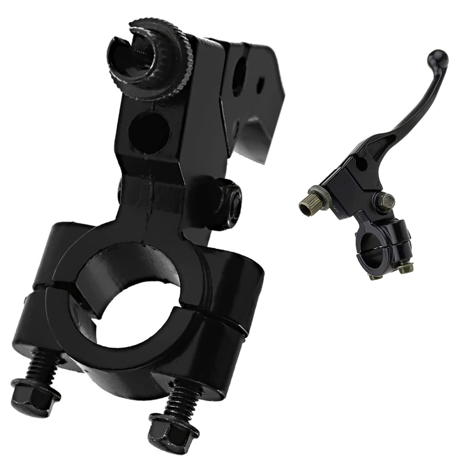 KAKO Clutch Brake Handle Lever Perch for Left Right 7/8'' Black Universal Motorcycle Handlebar for Honda CR XL XR CRF XR80 XR100