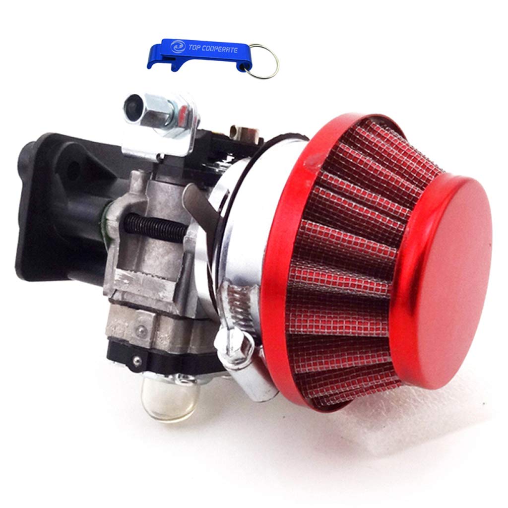 Tc-Motor 15Mm Carburetor Carb Red Filter Manifold Inatake Pipe Inlet Stack Kit For 2 Stroke 33Cc 43Cc 49Cc 50Cc 52Cc Engine Gope