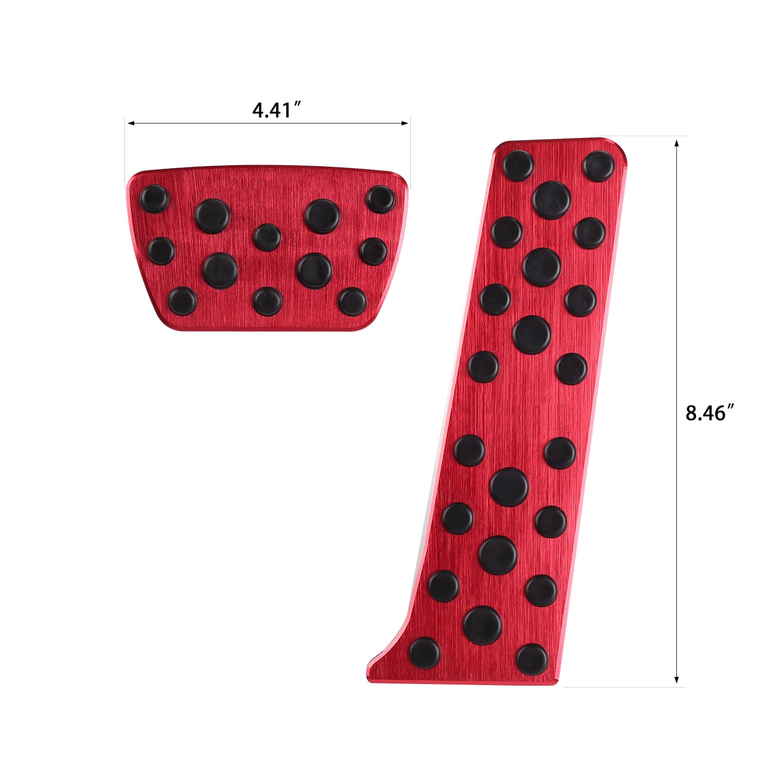 Cke For 8Th Gen Camry Compatible With Toyota Camry Rav4 Avalon Highlander Sienna Venza Bz4X Prius Crown For Lexus Es Ls Car Pedals Foot Pedal Covers Brake And Gas Pedal Pads -Red