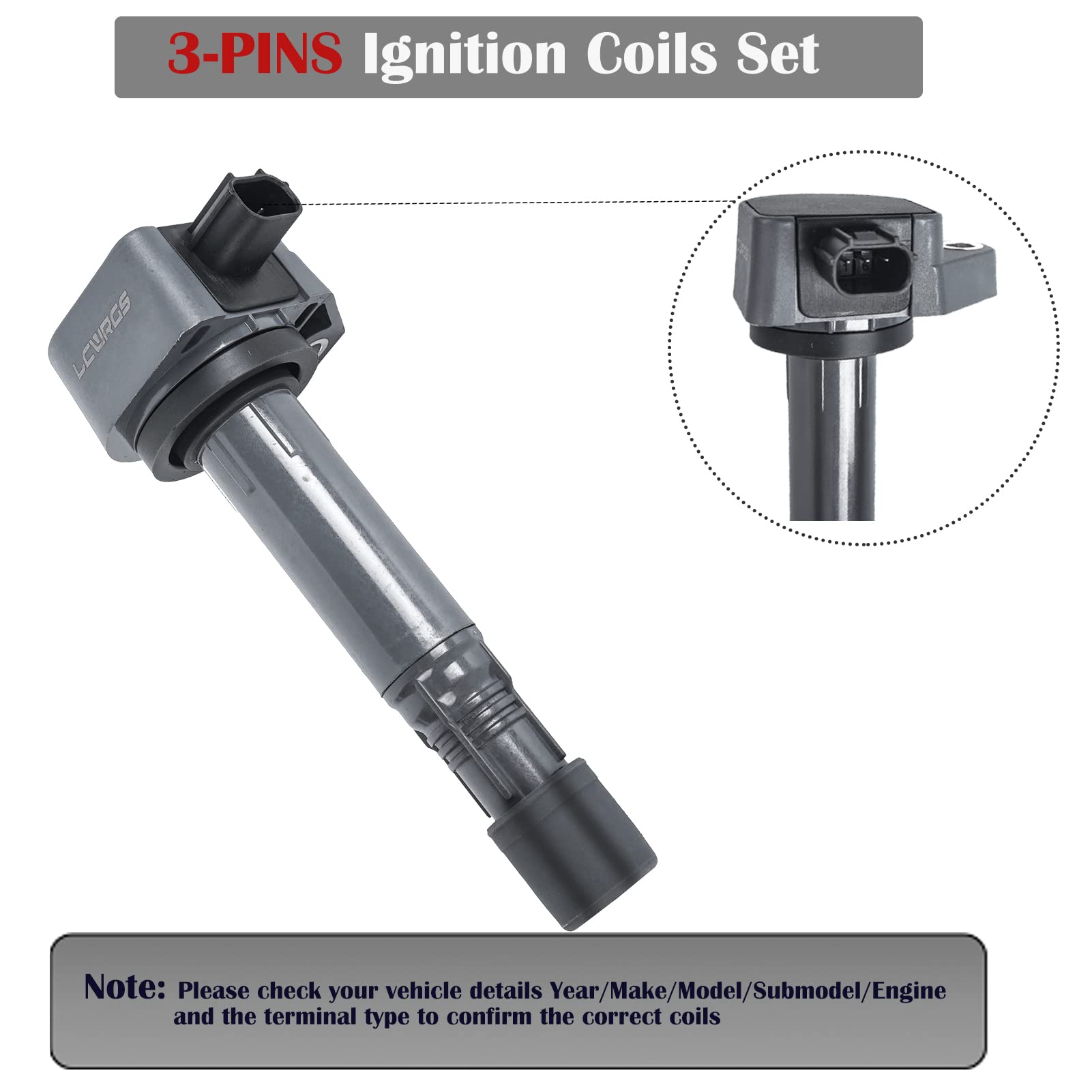 Set Of 6 Ignition Coil Packs For 3.5L 2008 2009 2010 2012 2013 2014 2015 2016 Honda Accord Odyssey Pilot Ridgeline Acura Rdx Rl Tl Mdx Zdx 3.5 3.7 Replaces Uf624