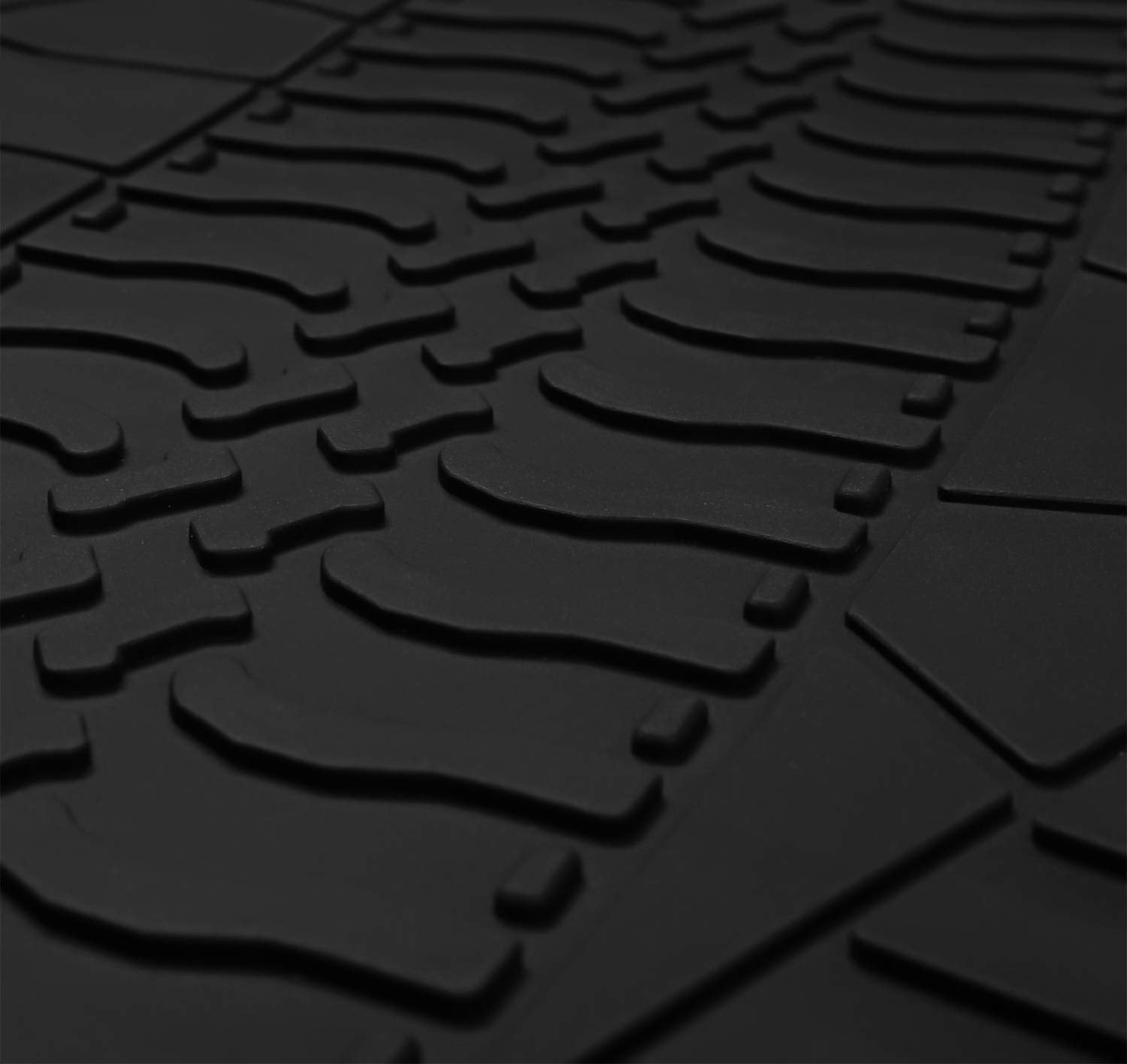 San Auto Cargo Liners Custom Fit For Jeep Wrangler Sahara Rubicon Jl 2018 2019 2020 2021 2022 2023 All Weather Rubber Trunk Mats Unlimited 4 Door Without Subwoofer Heavy Duty Odorless