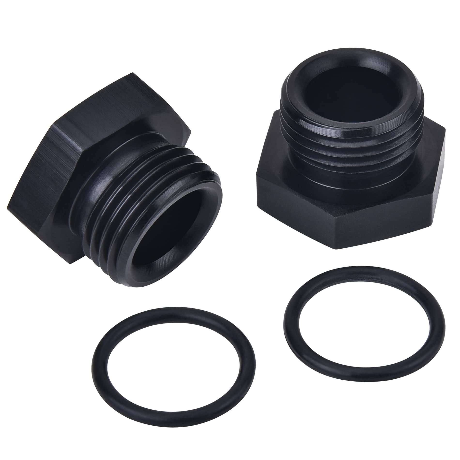 Evil Energy 10An Block Off Cap Orb Plug Fitting Adapter Male Aluminum 2Pcs