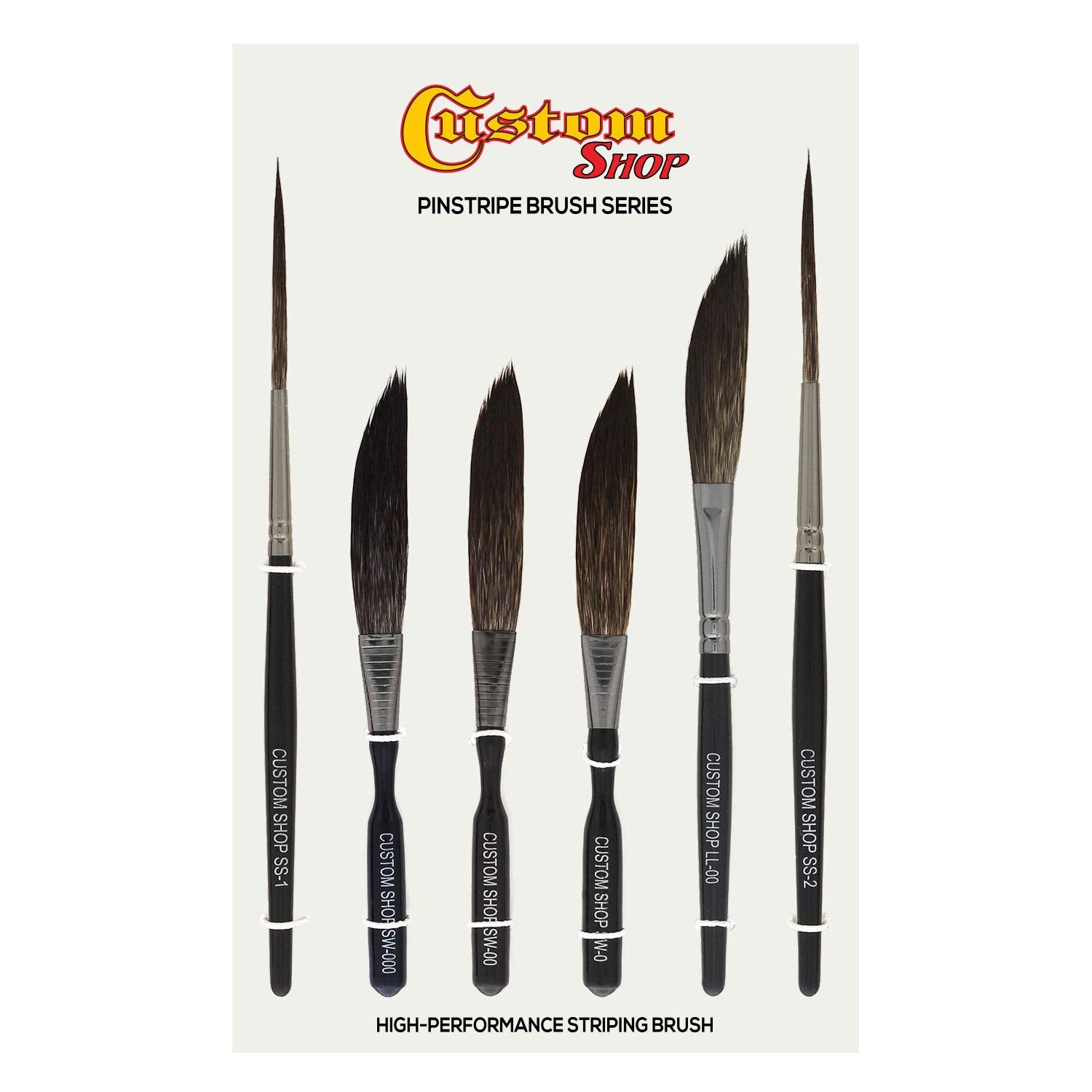 One Shot Automotive Complete Striper Pinstriping Starter Kit - 8 Colors