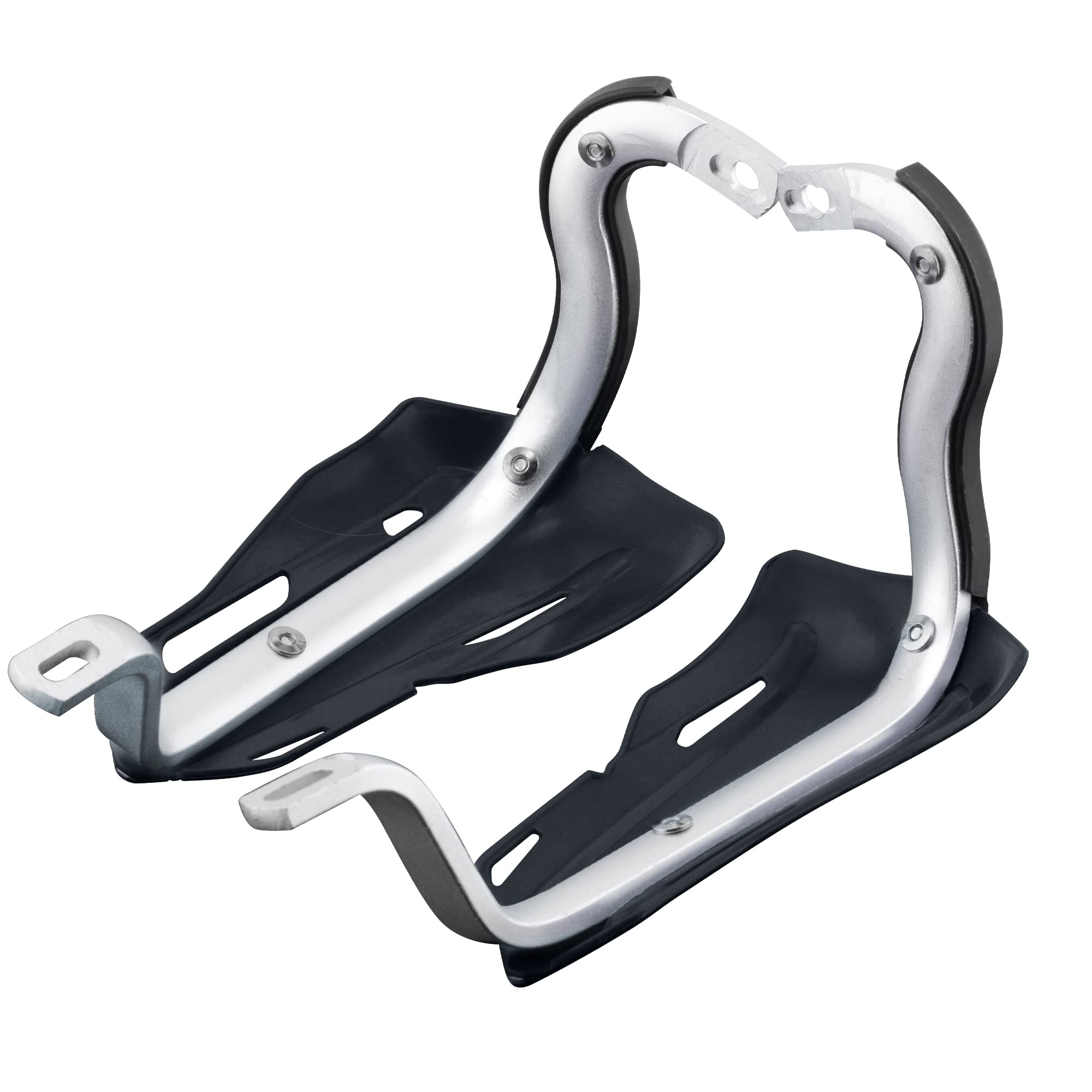 Fewfuss Dirt Bike Hand Guards With Grips - Universal Motorcycle Handguards For Pit Bikes Atv Motocross Enduro Black