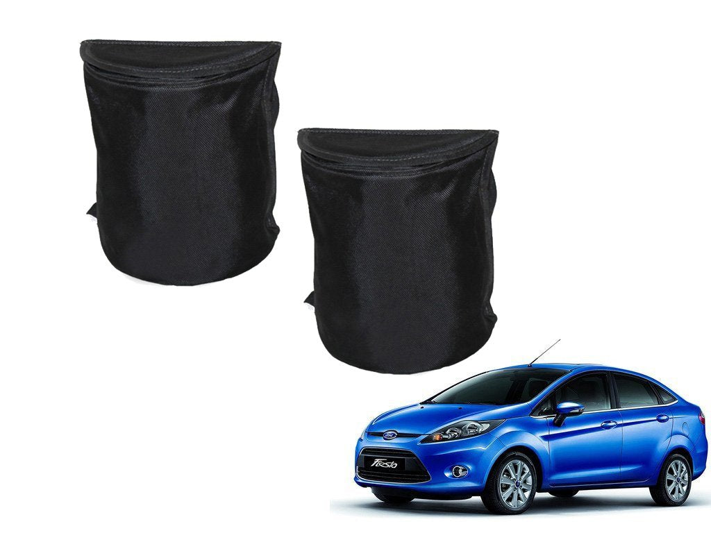 Kozdiko Semi Cylindrical Car Dustbin Set of 2 Pcs for Ford Fiesta
