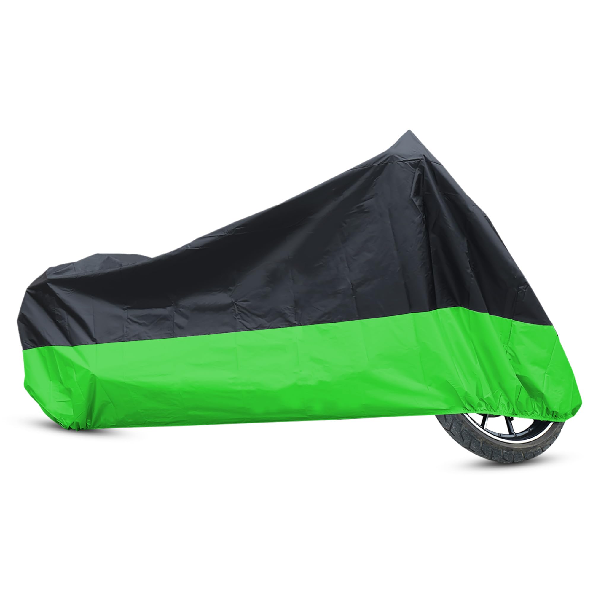 Uxcell Xl 190T Rain Dust Protector Black Green Scooter Motorcycle Cover 96Inch For Bmw