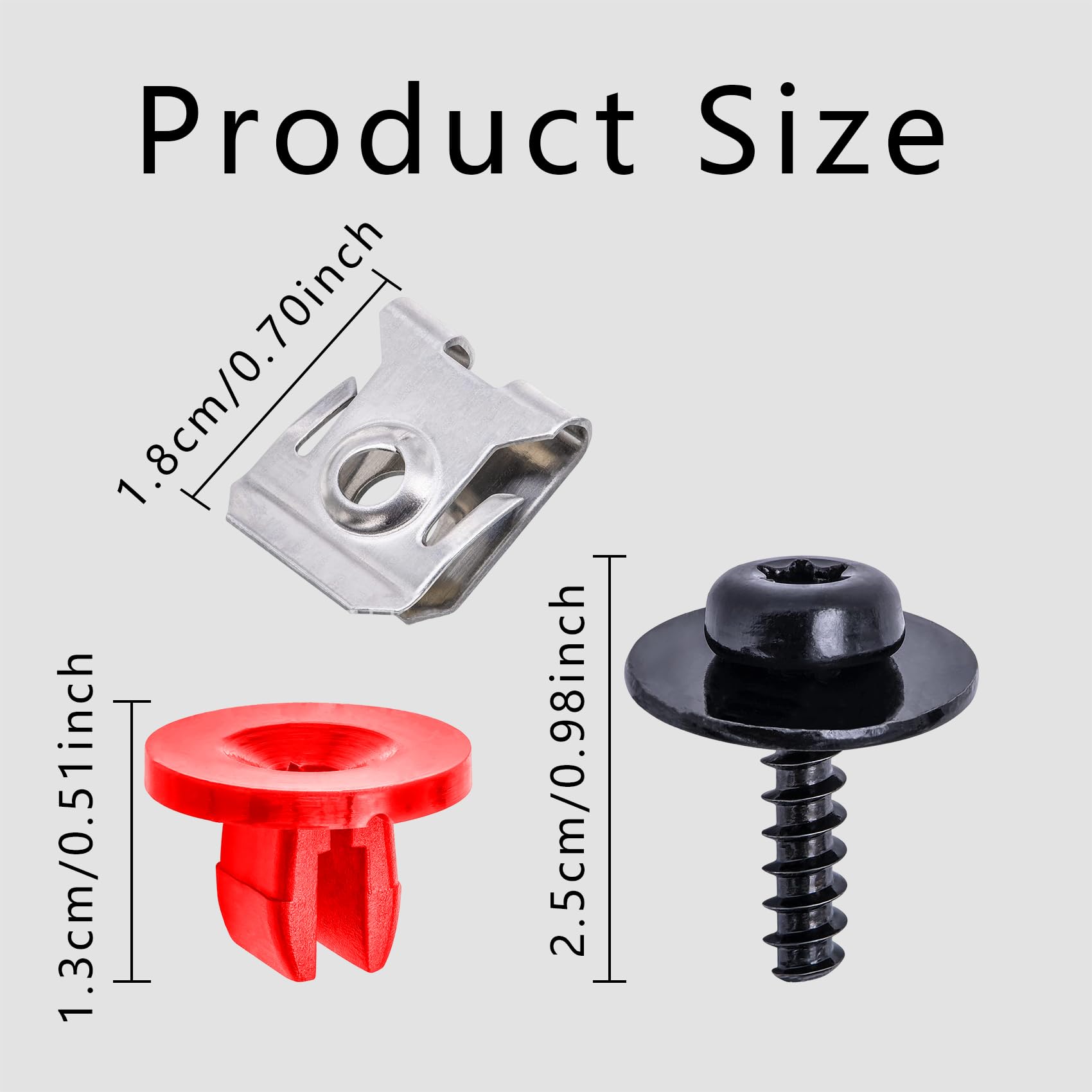 Middrivr 10 Sets Engine Splash Shield Guard Undertray Cover Screws Bolt Nut Clip Kit, Screws Bolt Nut Clip Kit Fit For Ford Focu