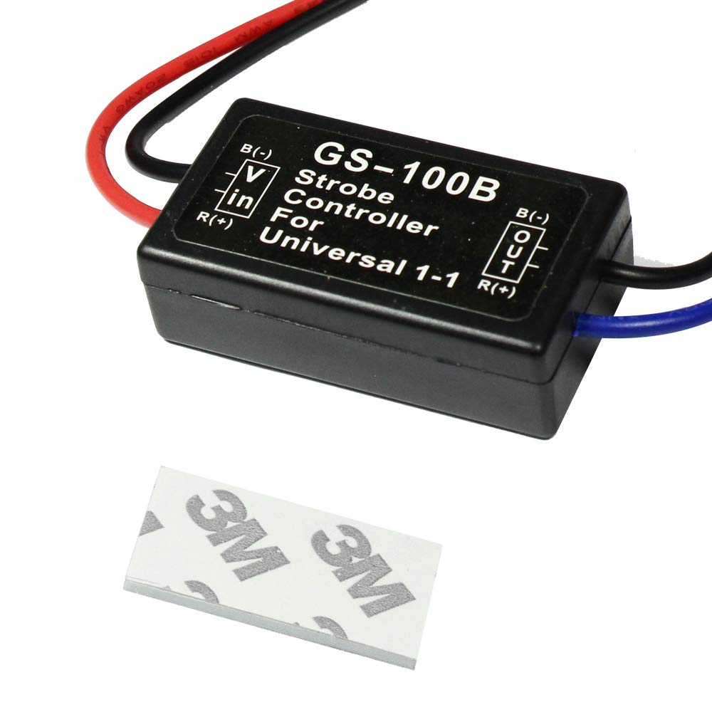 Huiqiaods Gs-100B Flash Strobe Controller Car Flasher Module For Brake Light Tail Stop Light 12V