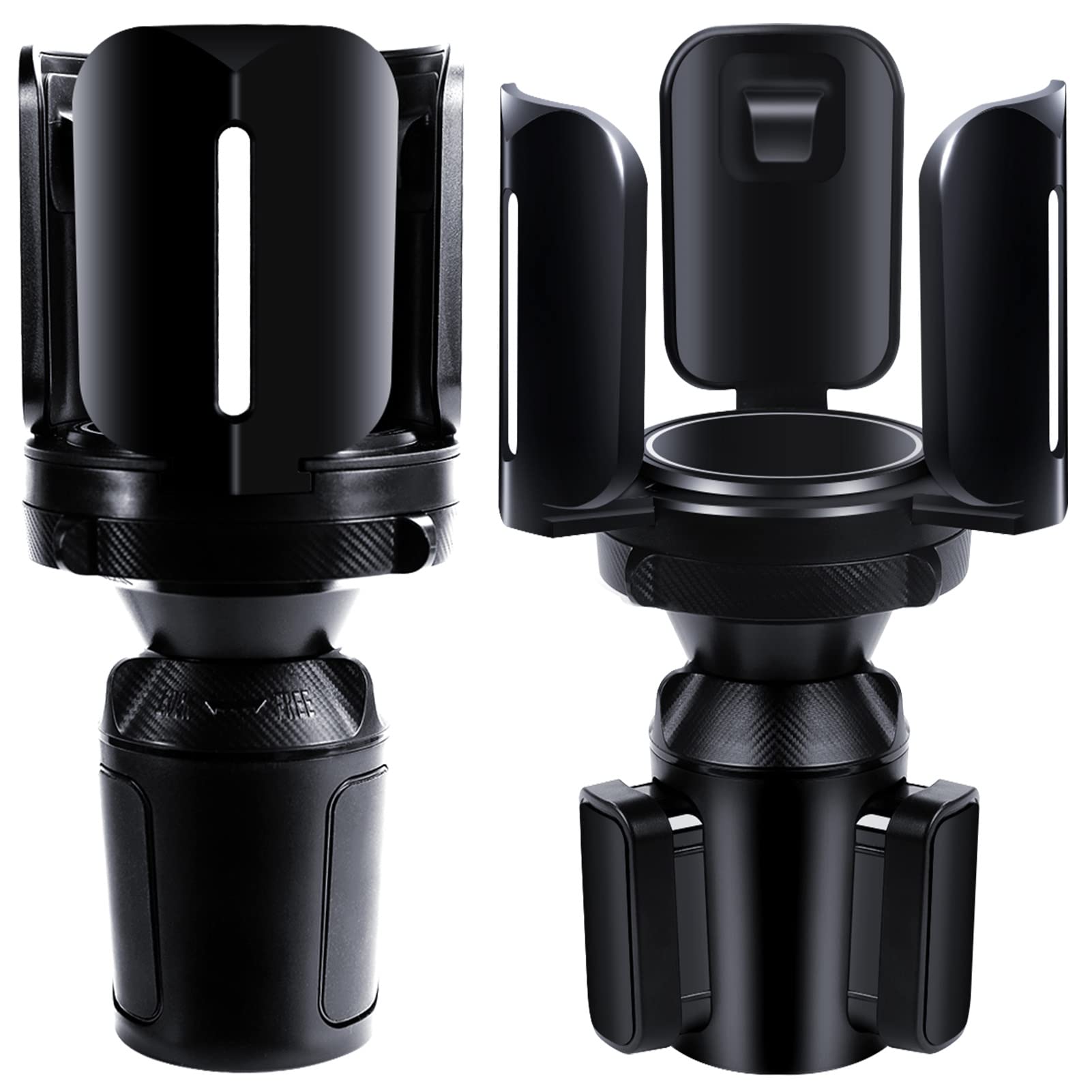 2Pc Car Cup Holder Expander With Adjustable Holder And Base,Compatible Withyeti Rambler,Hydro Flask,Nalgene,Stanley 10 To64Oz,Ho