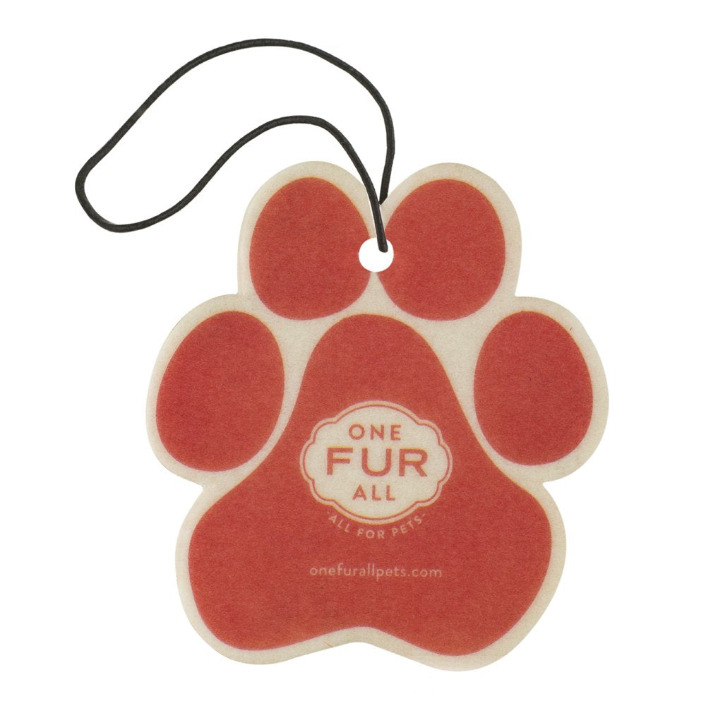 One Fur All Pet House Air Freshener - Ruby Red Grapefruit Pack Of 4 - Non-Toxic, Pet-Friendly For Small Spaces & Car - Hanging O