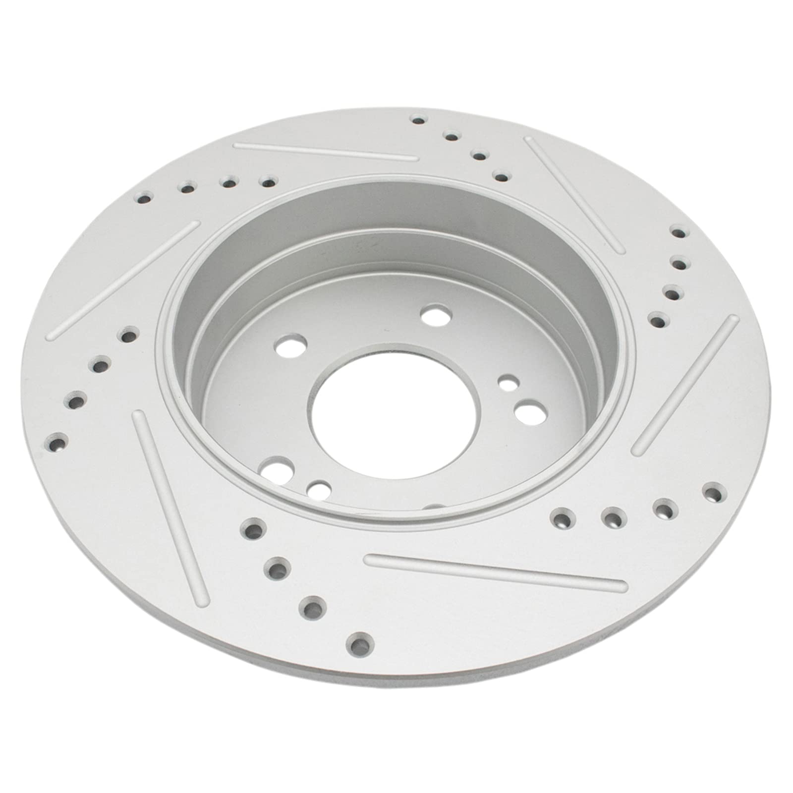 Trq Rear Performance Drilled Slotted Brake Rotor Pair Set Compatible With Mercedes Benz Chrysler