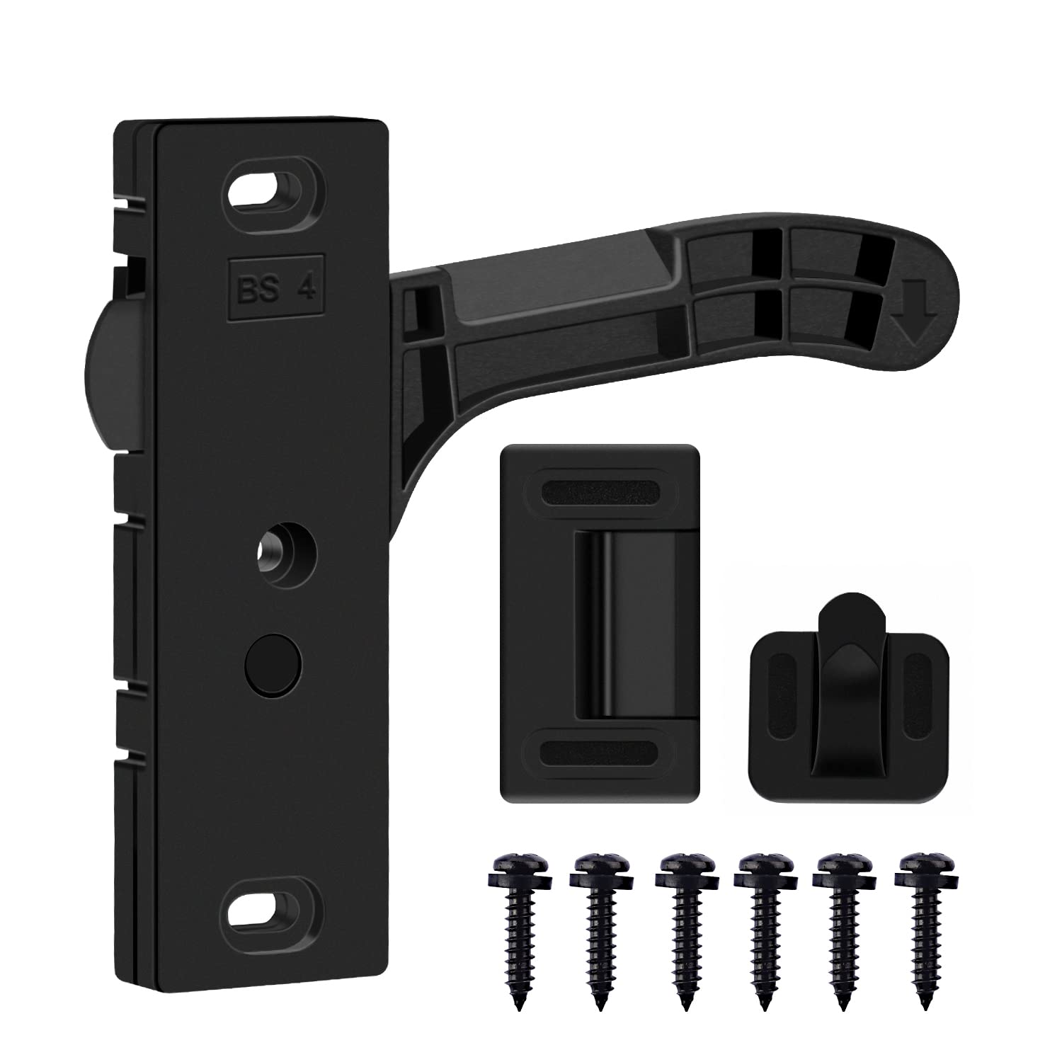 Metal Rv Screen Door Latch Kit, Right Hand Handle For Camper, Motorhome, Travel Trailer (Right)