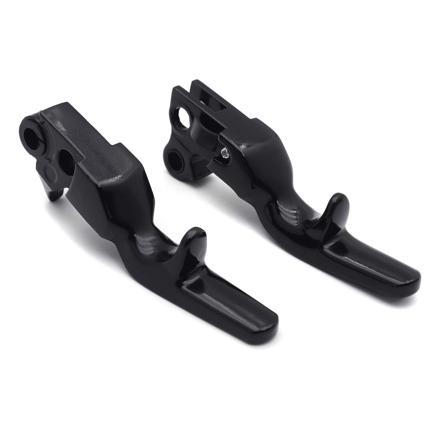 XKH- Short Hand Brake Clutch Lever (Black) Replacement of Motorcycle Parts Compatible with 96-03 Harley XL 96-12 Softail 96-07 T