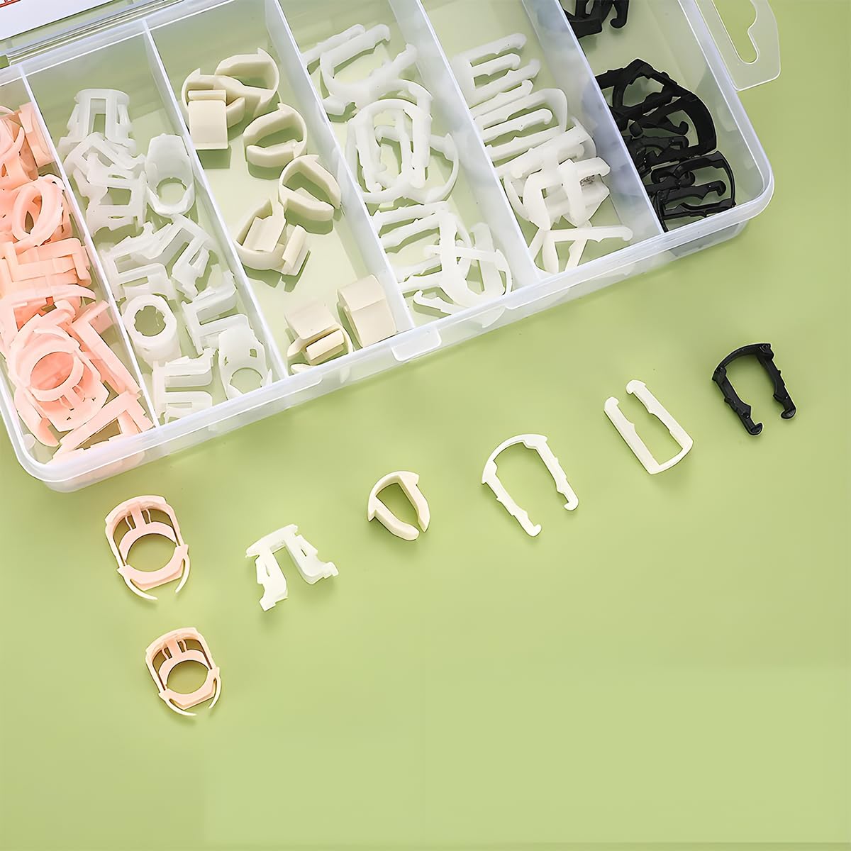 Bittwee 70PCS Car Fuel Line Clips, Automotive Nylon Fuel Line Repair Kit Fuel Hose Retainer Clips Replacement 3/8'' 5/16'' Fuel