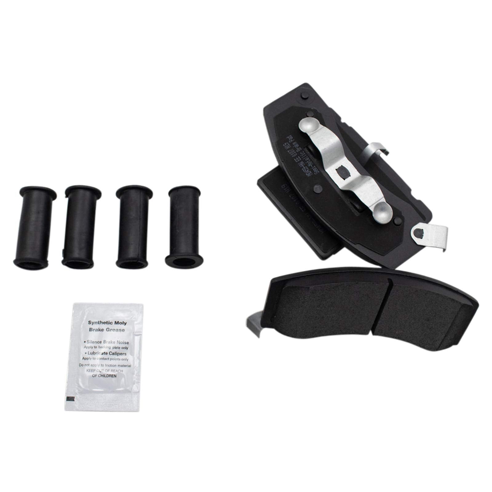 Trq Front Brake Pad & Rotor Kit Brake Pads Brake Rotor Semi-Metallic Compatible With 1990-2000 Chevrolet K3500 1994-1999 Dodge R