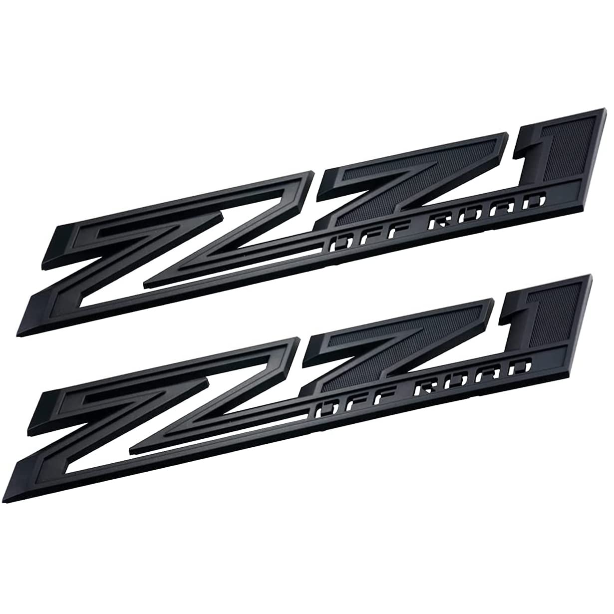 2Pack 2019-2025 Oem Z71 Off Road Emblems Side Decals Badges Compatible With Fits Silverado Offroad Parts 84632695 (All Black)