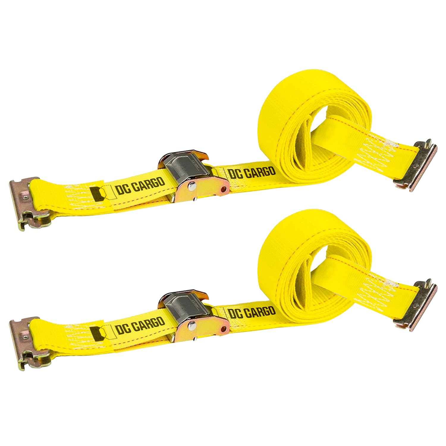 Dc Cargo Mall 2 E-Track Straps, 2'' X 12' Cam Buckle Cargo Tie-Down Straps For Etrack Tie Down Systems In Trucks, Vans, Trailers