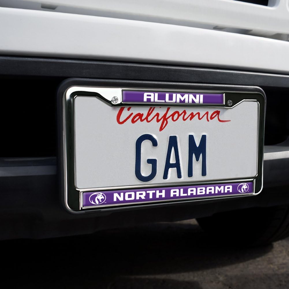 University of North Alabama Alumni Full Size Standard License Plate Metal Frame