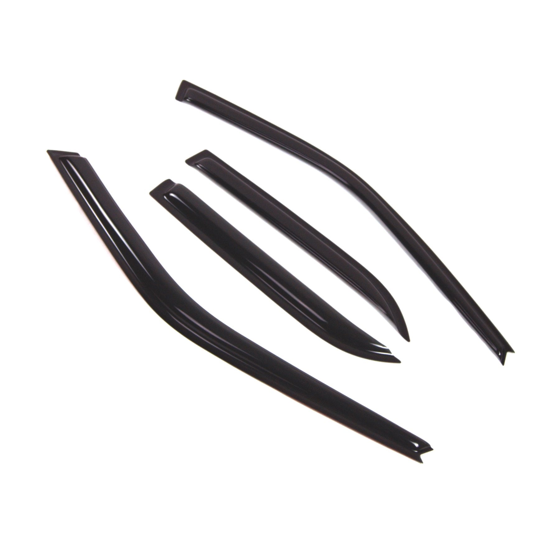 Tuningpros Outside Mount Window Vent Visors Rain Guards Compatible With Toyota Corolla Sedan 1988-1992 | Side Window Wind Deflec