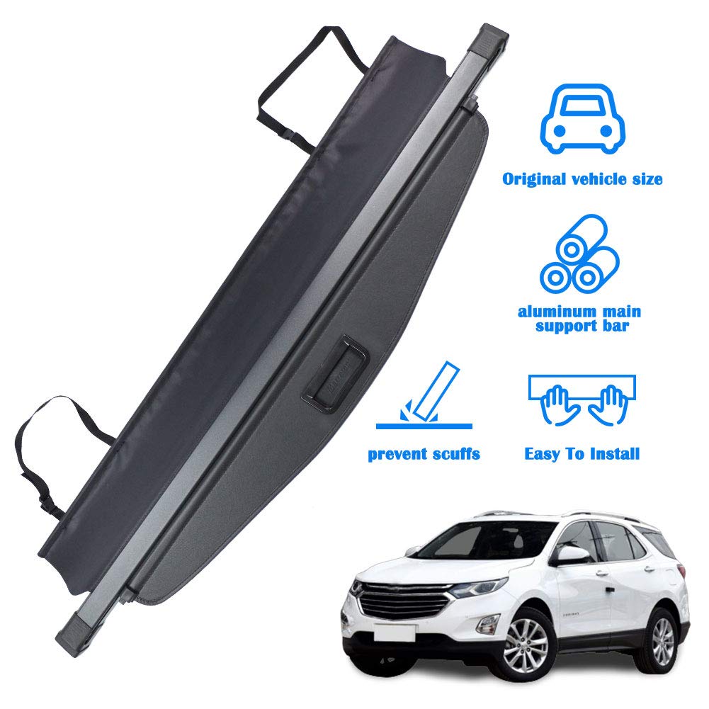 Marretoo For Chevy Chevrolet Equinox Gmc Terrain Cargo Trunk Cover 2018 2019 2020 2021 2022 For Chevy Equinox Accessories Upgrad