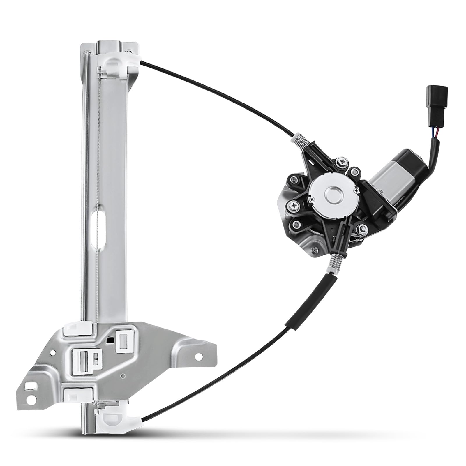 YHTAUTO Rear Driver Side Power Window Regulator With 2-Pin Motor Assembly Compatible with Chevrolet Impala 2006-2013 3.5L 3.6L 3