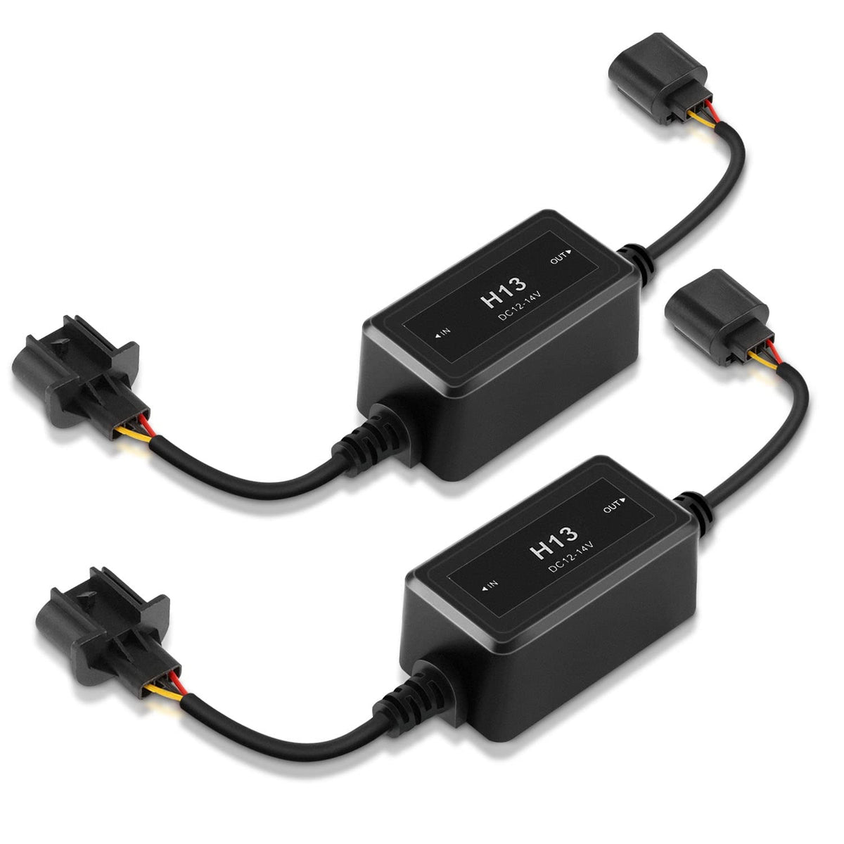 Auxbeam 60W H13 9008 Load Resistors, 2pcs/Set Enhanced Decoder Canbus Drivers, Anti-Flickering Harness Error Free Resistor, C10 