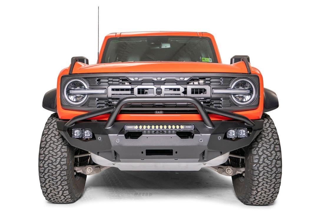 Fab Fours BR22-X5752-1 Matrix Front Bumper for 22-23 Ford Bronco - Black with Pre-Runner Guard